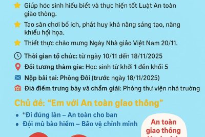 PHÁT ĐỘNG CUỘC THI “GIÁO DỤC AN TOÀN GIAO THÔNG”